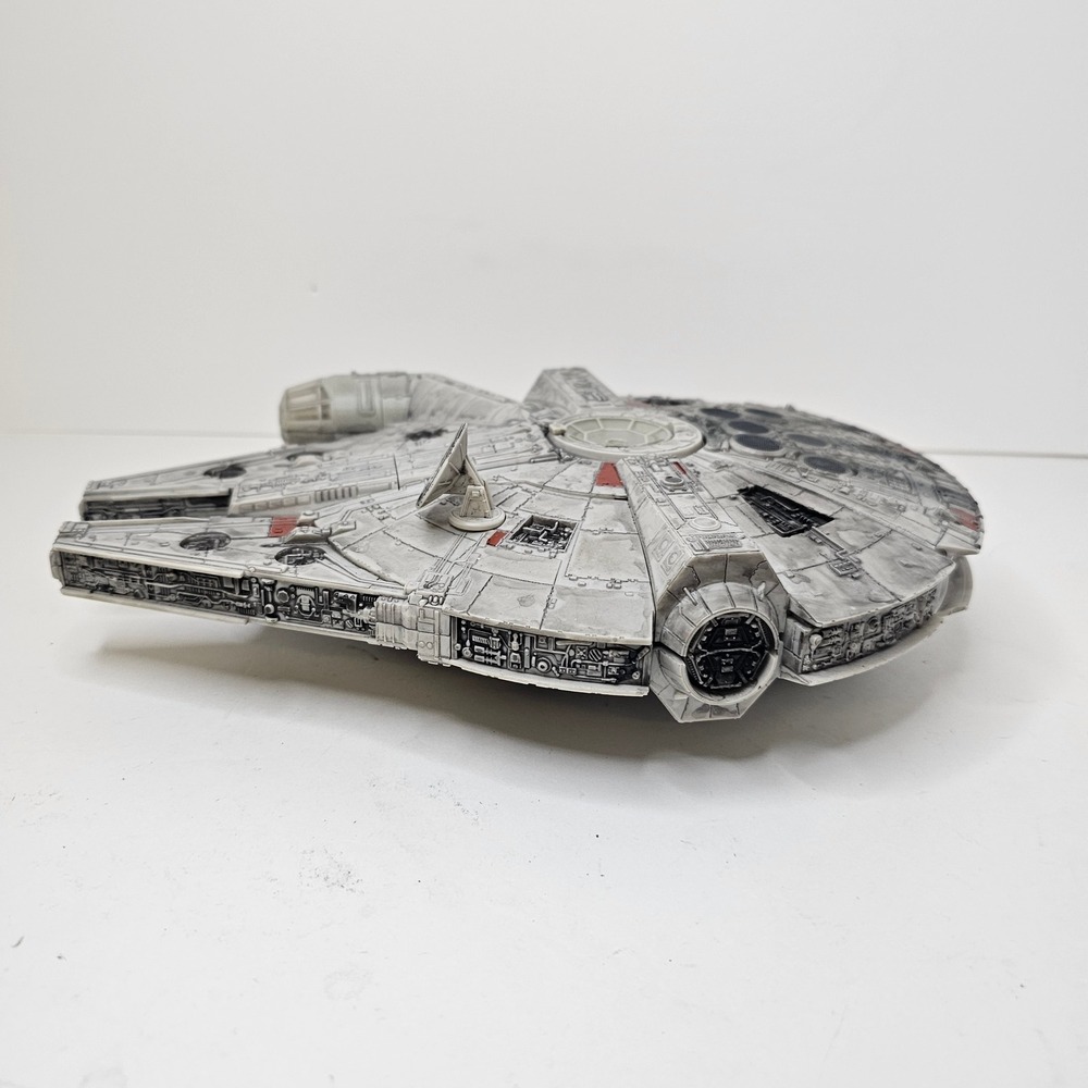 Star Wars Millennium Falcon Spaceship Toy Corellian Freighter Vehicle Gray - Picture 3 of 11